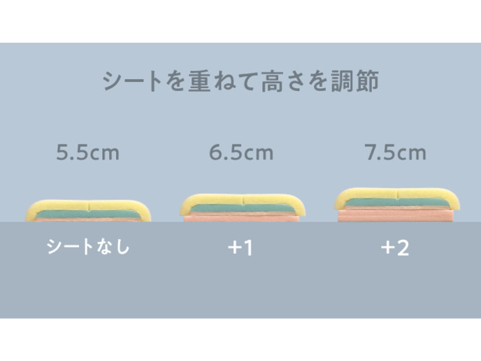 【セット商品】ファセット 三つ折りマットレス＋ファセットピロー 詳細画像